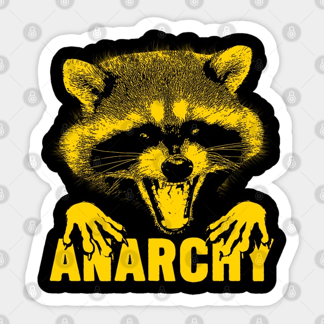 ANARCHY RACCOON Sticker by giovanniiiii